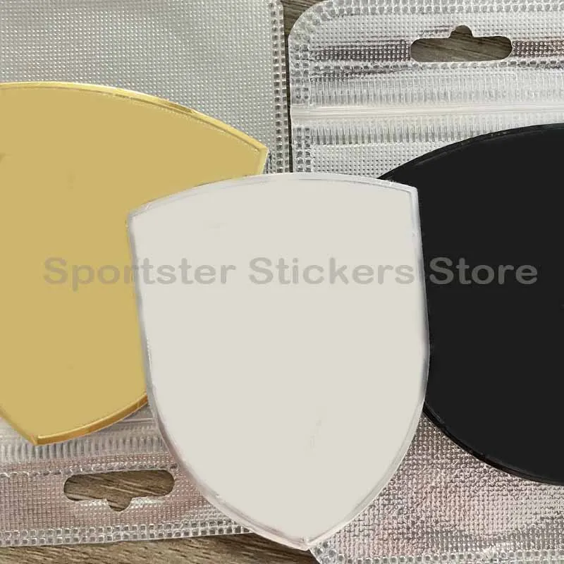 مرنة انحناء ثلاثية الأبعاد الألومنيوم للطي/الانحناء سيارة ملصق درابزين الجسم ملصق شارة ذهبية GTS شعارات الذهب والفضة والأسود