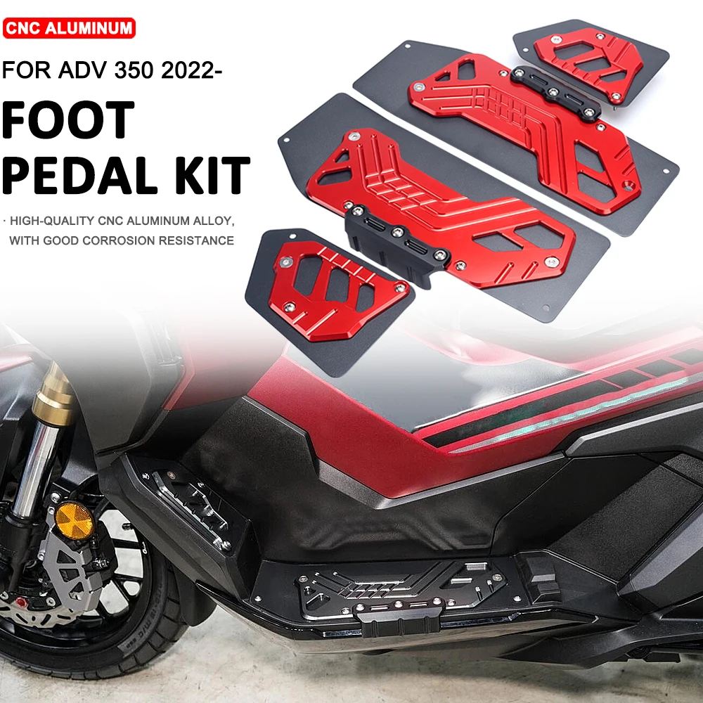 

For Honda ADV350 ADV 350 ADV-350 adv350 Motorcycle Accessories Footrest Foot Pads Pedal Plate Pedal Pad Footpads New 2022 2023