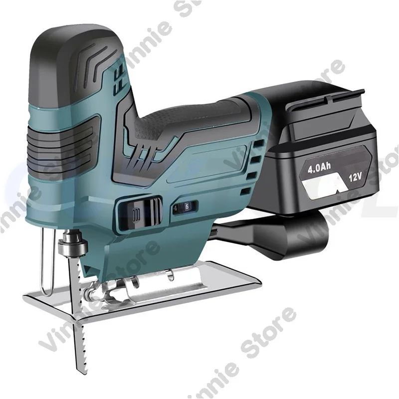 Cordless Jig Saw Portable Electric Jigsaw Rechargeable Mini Logging Saw Wood Cutting Power Tool With Makita 12V Battery
