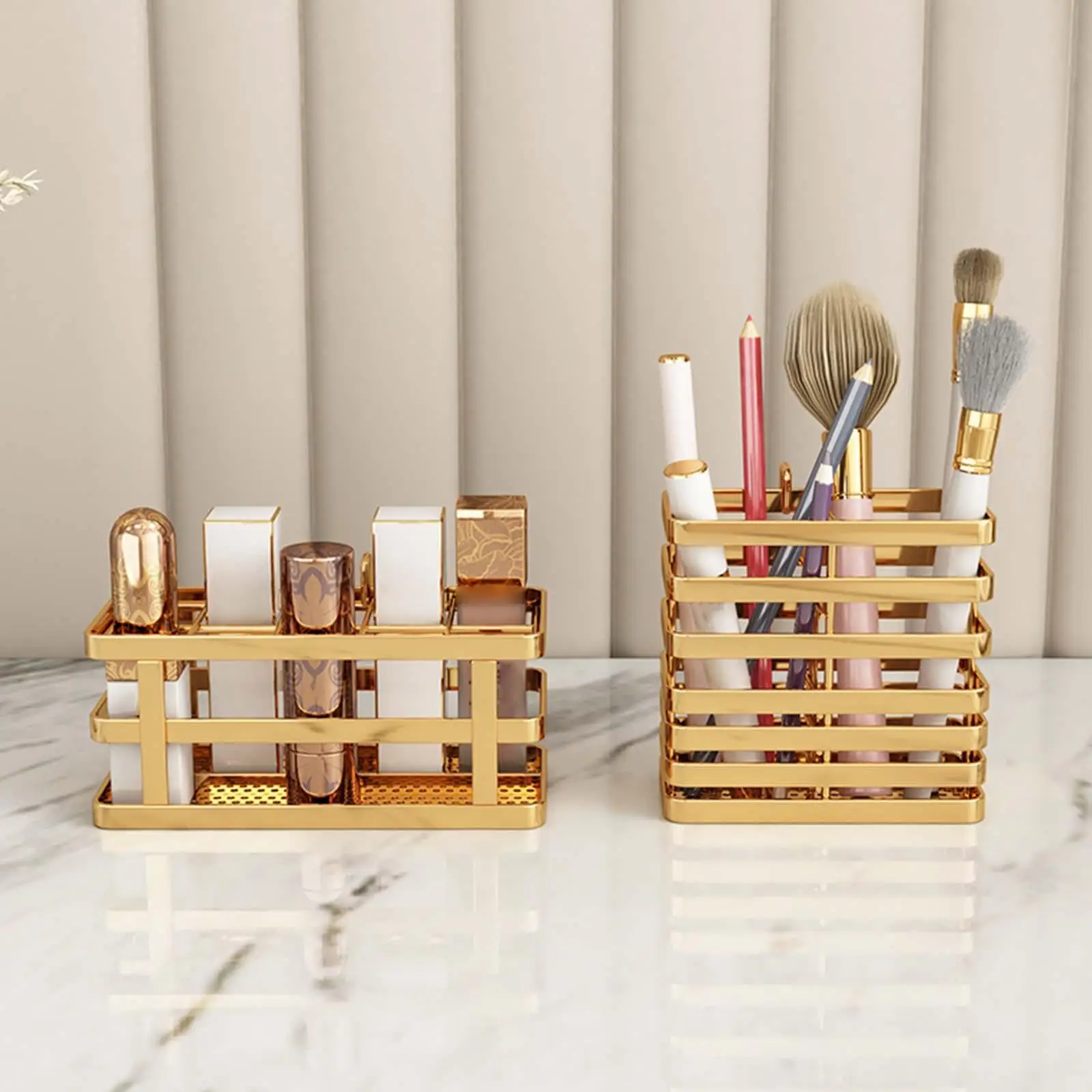 Makeup Organizer Cosmetics Storage Display Caddy Holder for Dresser Countertop for Girls
