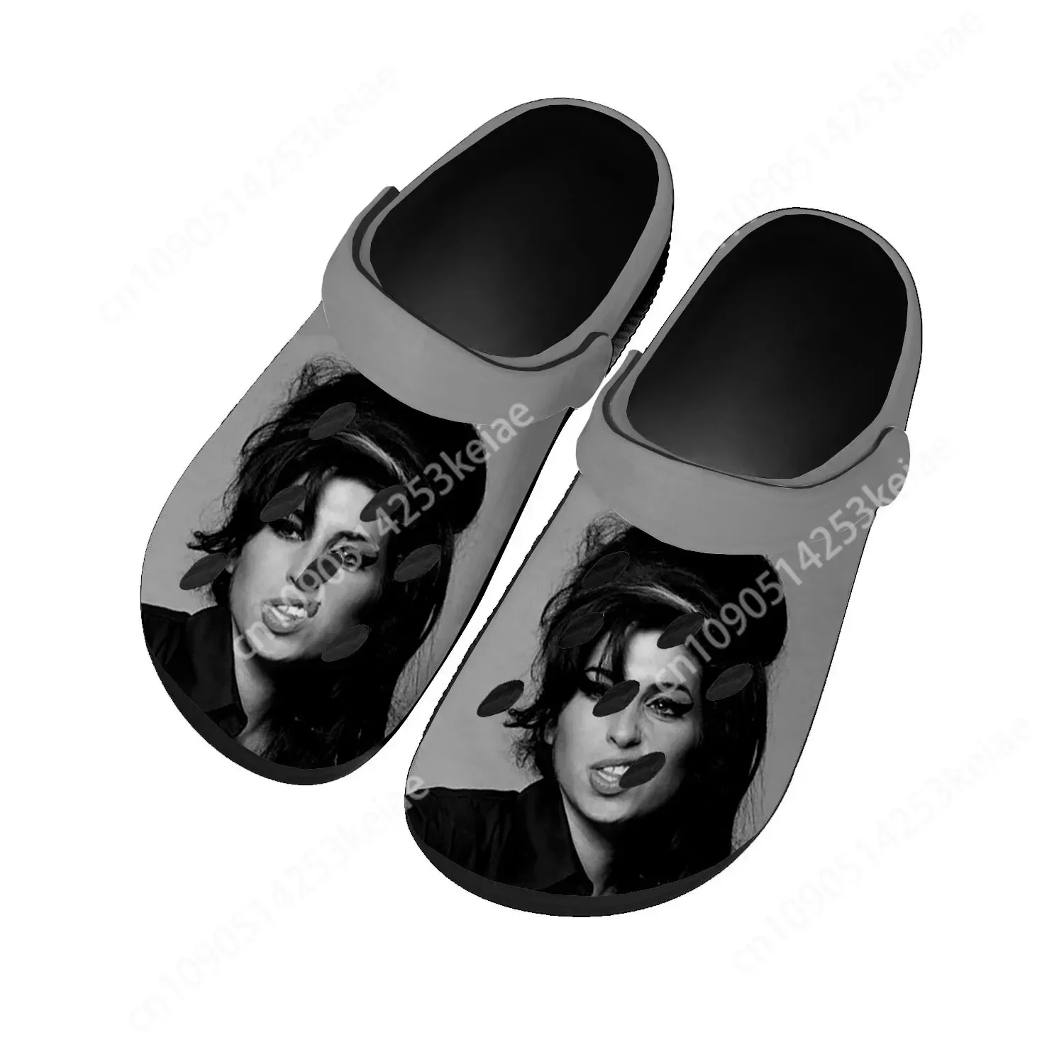 Amy Winehouse Singer Fashion Home Clogs Custom Water Shoes Mens Womens Teenager Shoe Garden Clog Breathable Beach Hole Slippers