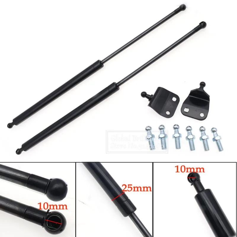 2pcs 300-600mm 400N Car Struts Front Bonnet Hood Rear Trunk Tailgate Boot Shock Lift Strut Support Bar Gas Spring Bus RV