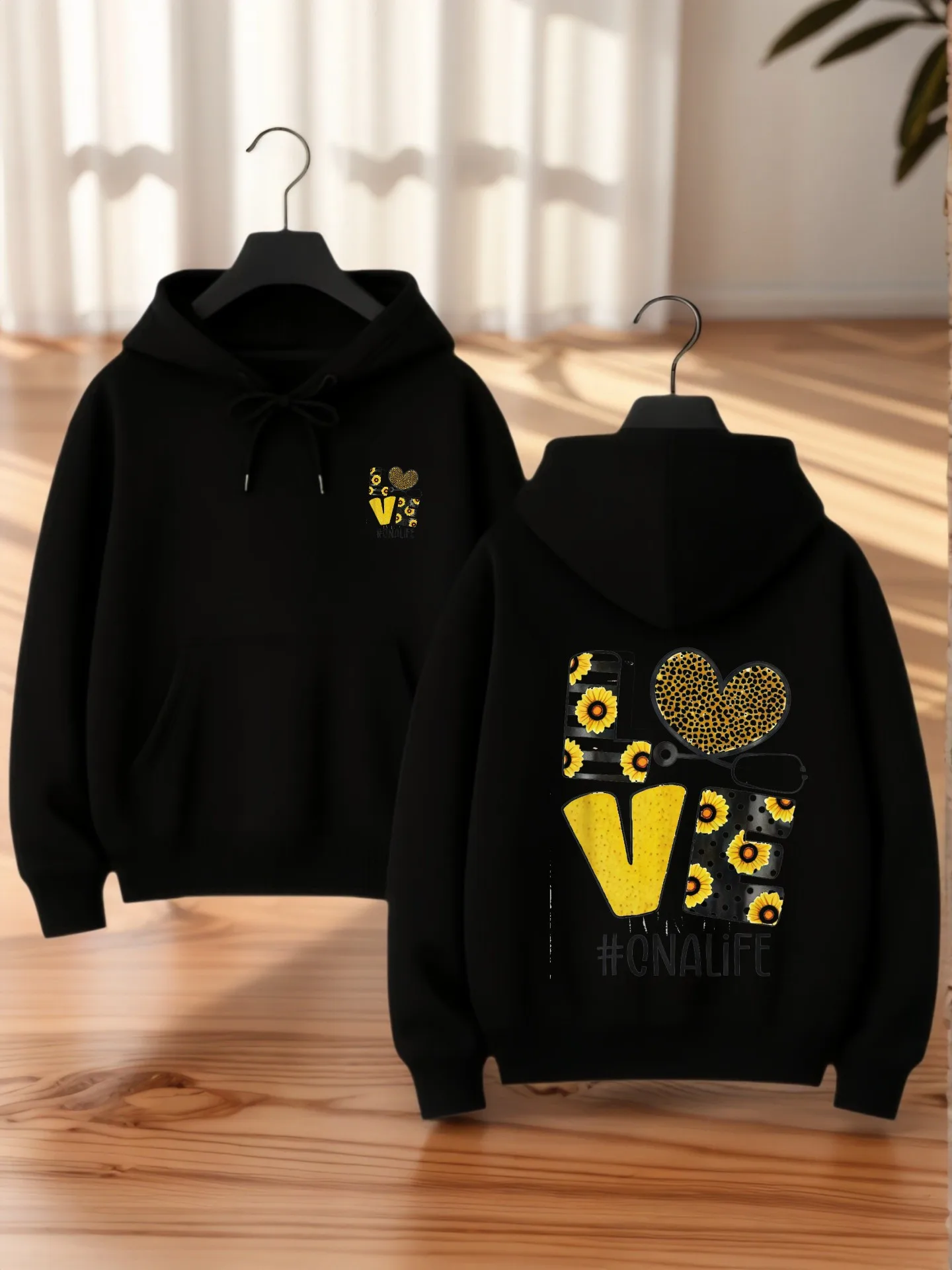 

Graphic Hoodie Women, Cute Print, Casual Style, Comfortable Fabric, Casual Everyday Wear, For Teens
