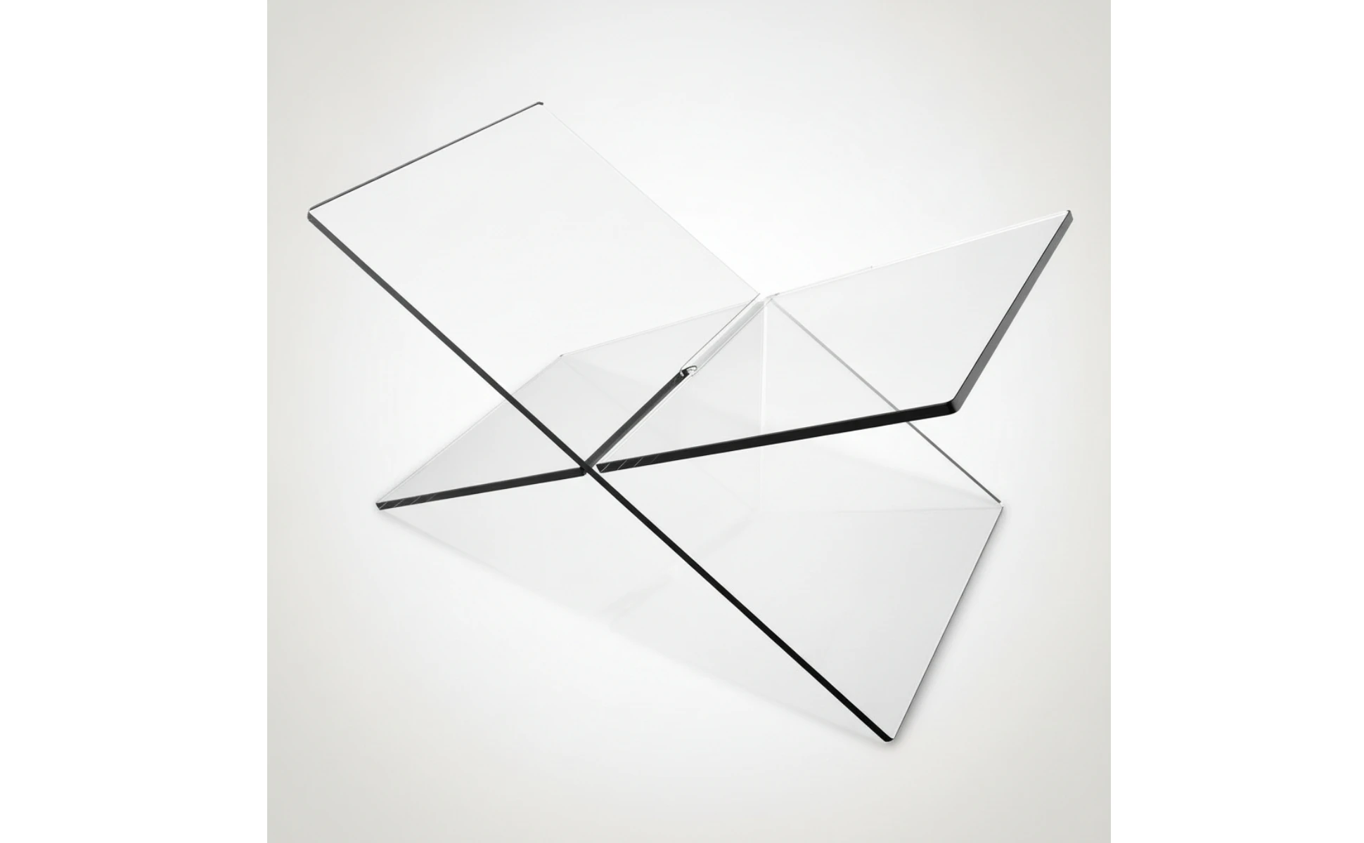 X-Shaped Display Stand Interlocking Acrylic Book Stand Tabletop Book Display Freestanding Magazine Rack Clear for Readers