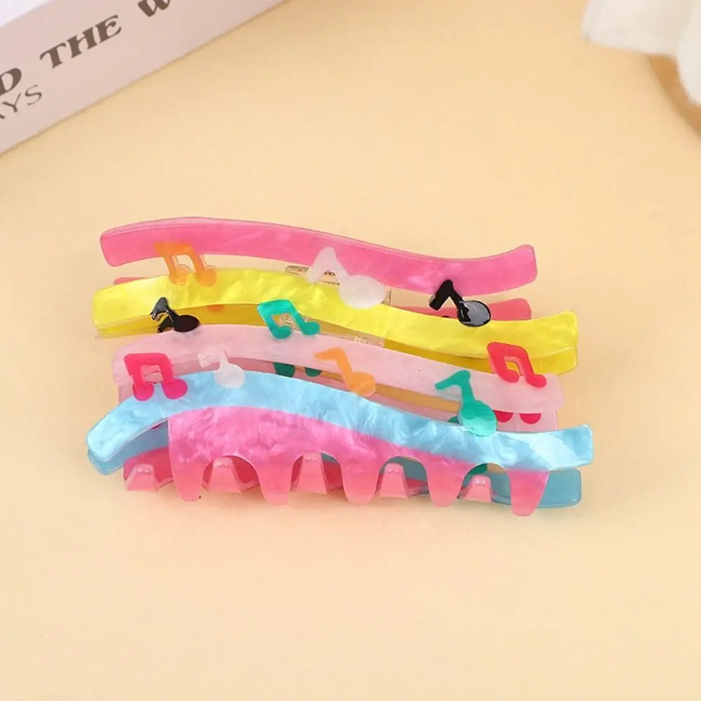 Creative Acrylic Flower Hair Claw Rainbow Bear Animal Hair Clip Cloud Headwear Rabbit Shark Clip Streetwear