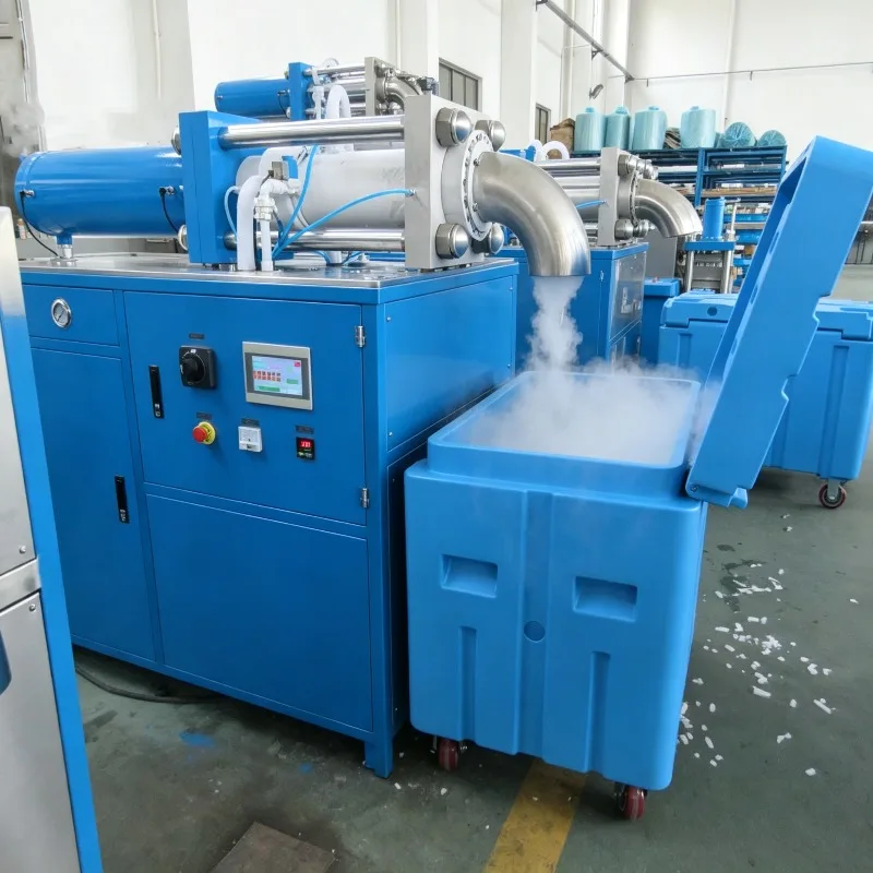 Full Automatic Dry Ice Making Machine 16mm Dry Ice Pelletizer Solid Carbon Dioxide Granulator Equipment Food Processing Storage