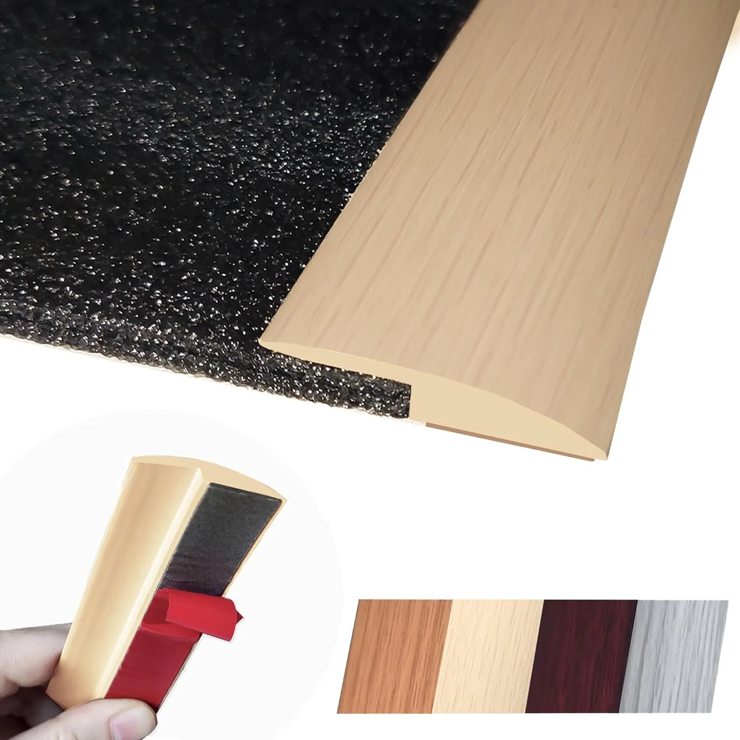 

1 шт., 1 м, переходная полоса для пола, самоклеящаяся плоская полоса для покрытия пола из ламината, широкая переходная кромка, полоса для высоты пола