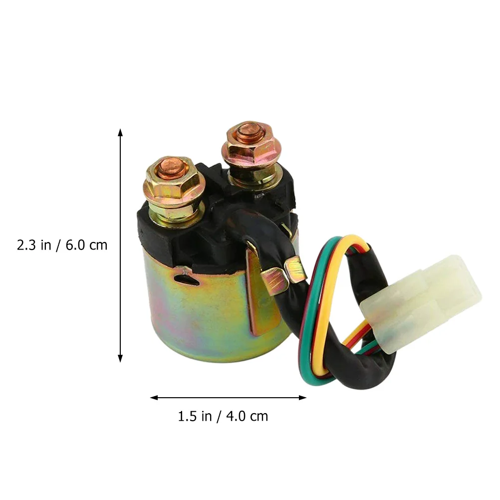 

Starter Solenoid 12V for Vehicle Car Relay Replacement Robust Design Excellent Hardness High Strength ABS Copper Iron Material