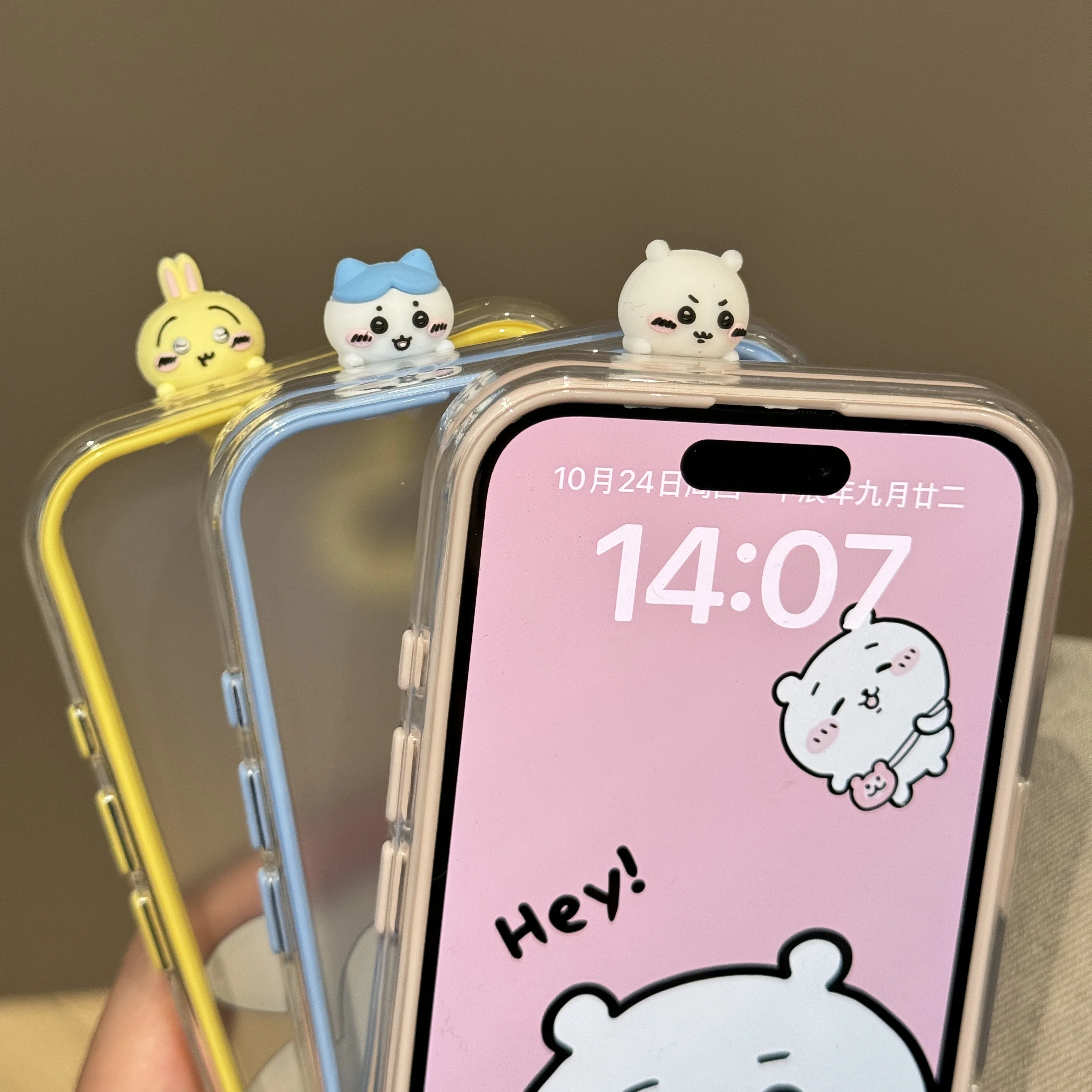 

Чехол для телефона Chiikawa 3D с милым мультяшным японским аниме Usagi Hachiware для IPhone 16, 15, 14, 13, 12 Pro Max, противоударный мягкий чехол