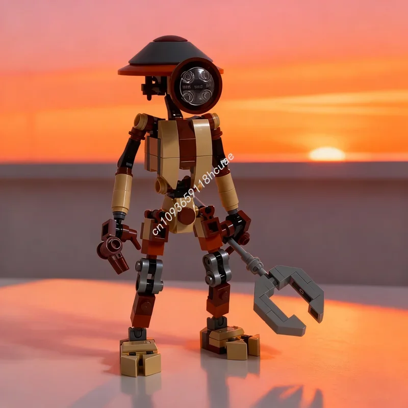 

157 деталей MOC Pit Droid DUM series Star Battle: Конструктор-модель для сборки, идея для творчества, подарок на Рождество, DIY
