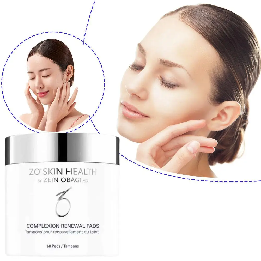 60 cleansing cotton pads, salicylic acid, make-up remover, skin beautifying and skin tone rejuvenating cotton pads