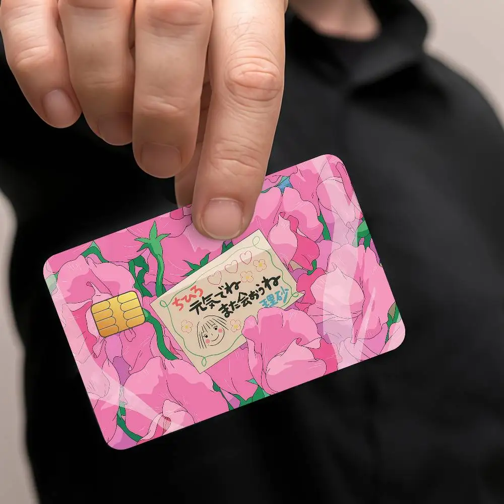 Anime  Matte Card Stickers For Credit Cards Debit Cards And Transit Cards 4Pcs S-Spirited A-Away