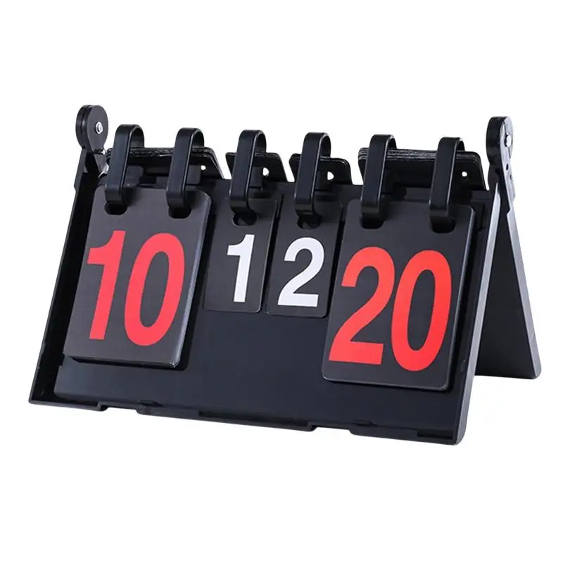 Table Scoreboard Flip Score Keeper Player Scorebook Scoreboard Flipper For Games Football Volleyball Competition Outdoor Sports - view 5