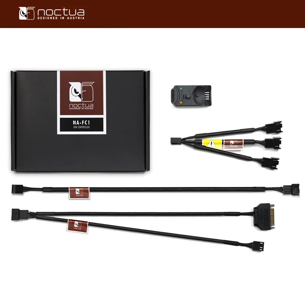 

Noctua NA-FC1 для 4-контактного ШИМ-контроллера вентилятора, управление 3 вентиляторами, может управлять одновременным регулятором скорости, руководство с замедлением