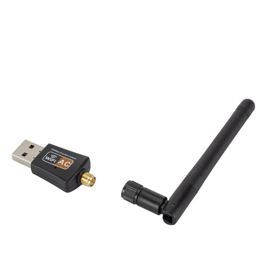 360 portable 600Mbps Dual Band 5GHz Wireless network card Lan USB PC WiFi Adapter Antenna 802.11AC