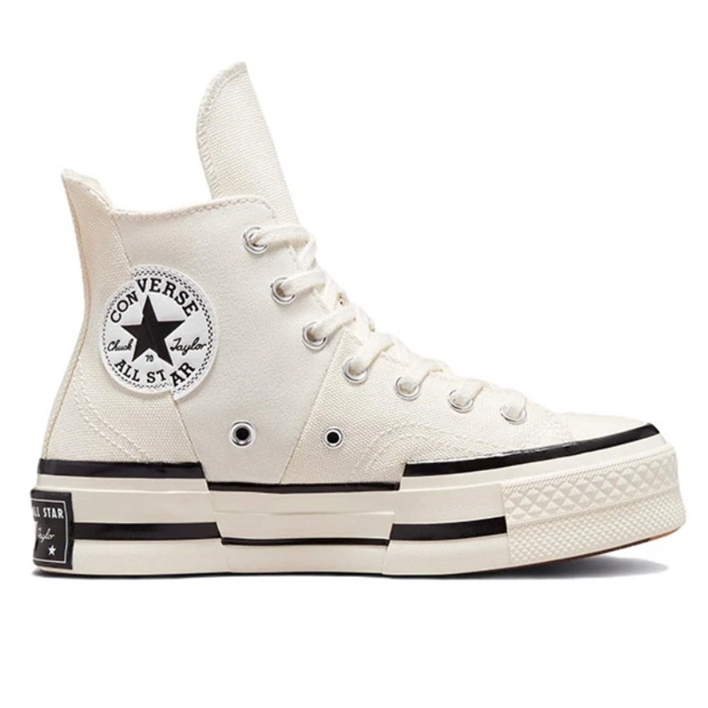 Converse Chuck Taylor All Star 70 Plus Homens Mulheres Alta Lona Sapatos Casuais Summit Sage Egret Esportes Tênis de Skate