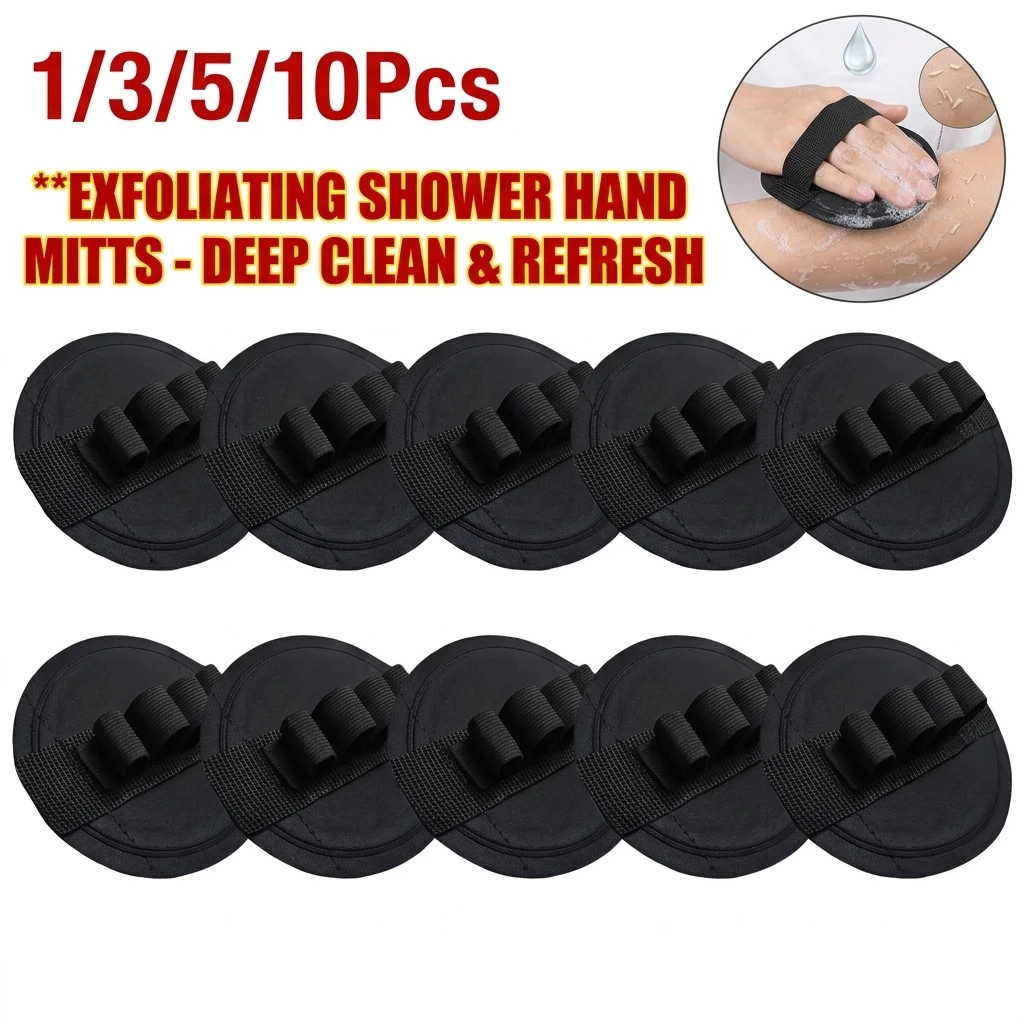 1/3/5/10Pcs Exfoliating Bath Scrubber Tool Rubber Deep Cleansing Gentle Dead Skin Remover Tool for Men Women Kids New