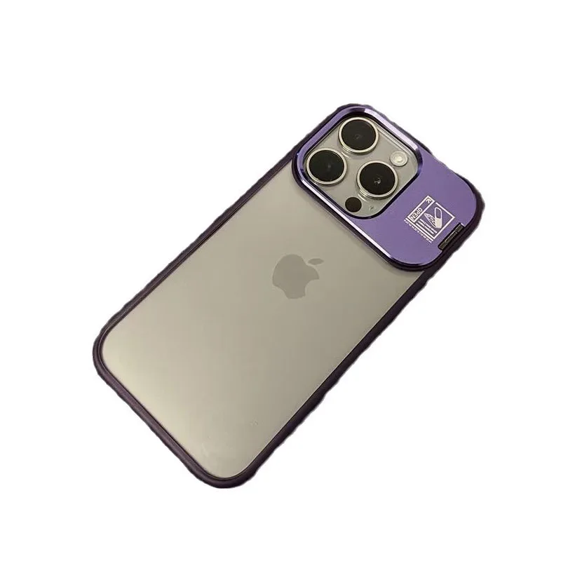 Invisible Stand Phone Case Suitable For IPhone 14 15 Plus Pro Promax Anti Drop And Anti Wear Phone Case With Lens Film