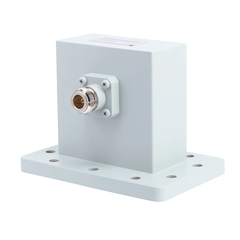 WR-284 to N Female Right Angle Waveguide to Coax Adapters with FDP32 Flange 2.6-3.95GHz Telecom Parts