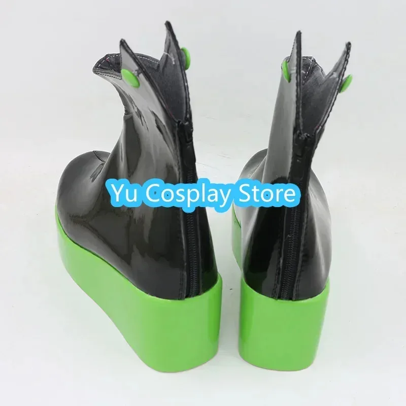 

Candy 2025Yu- Final Splatfest Inkling Marie Anime Cosplay Prop PU Leather Shoes Halloween Carnival Boots Cu
