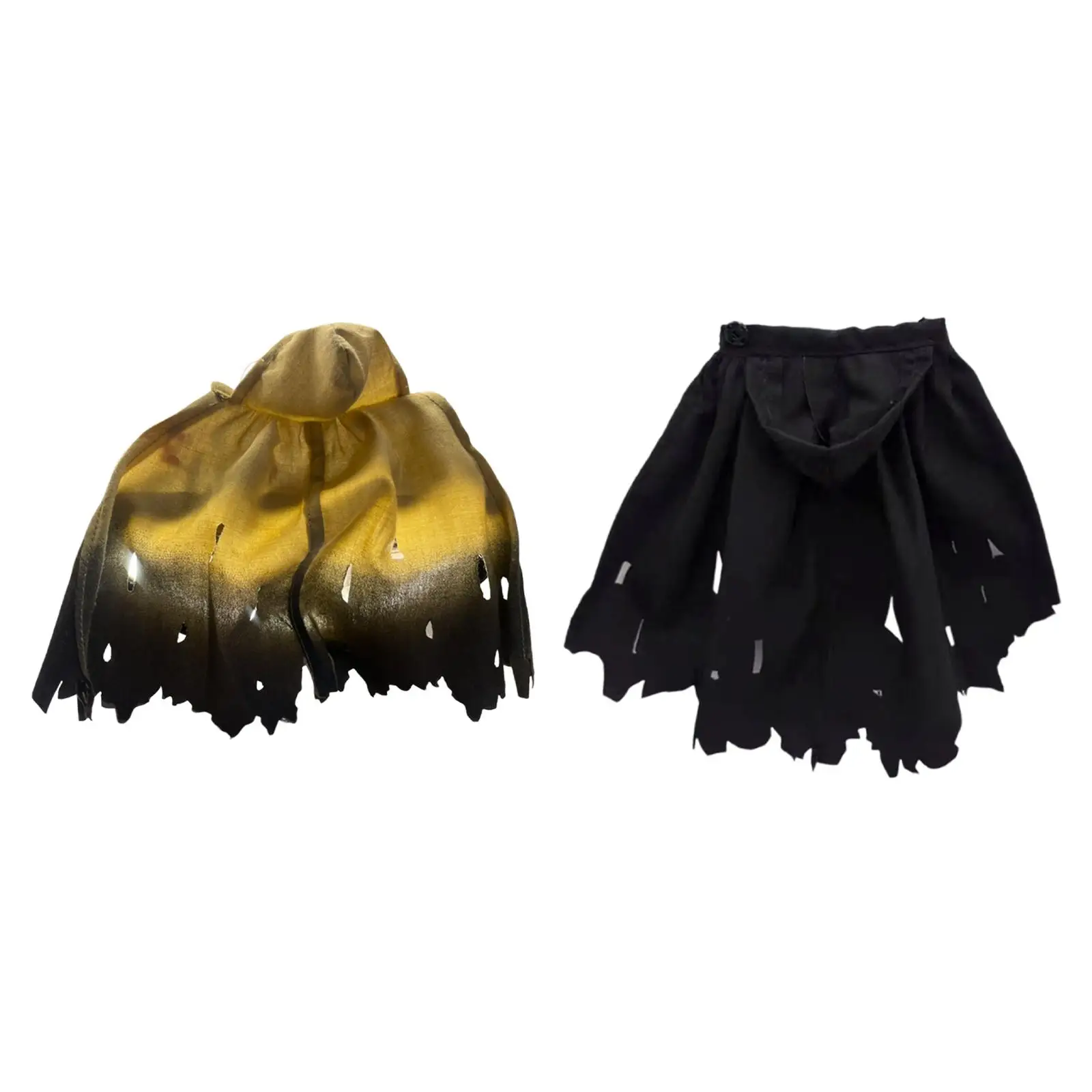 Ropa de figura de acción 1:12, disfraz de muñeca, capa con sombrero, moda, ropa en miniatura masculina y femenina, accesorios para figuras de 6"