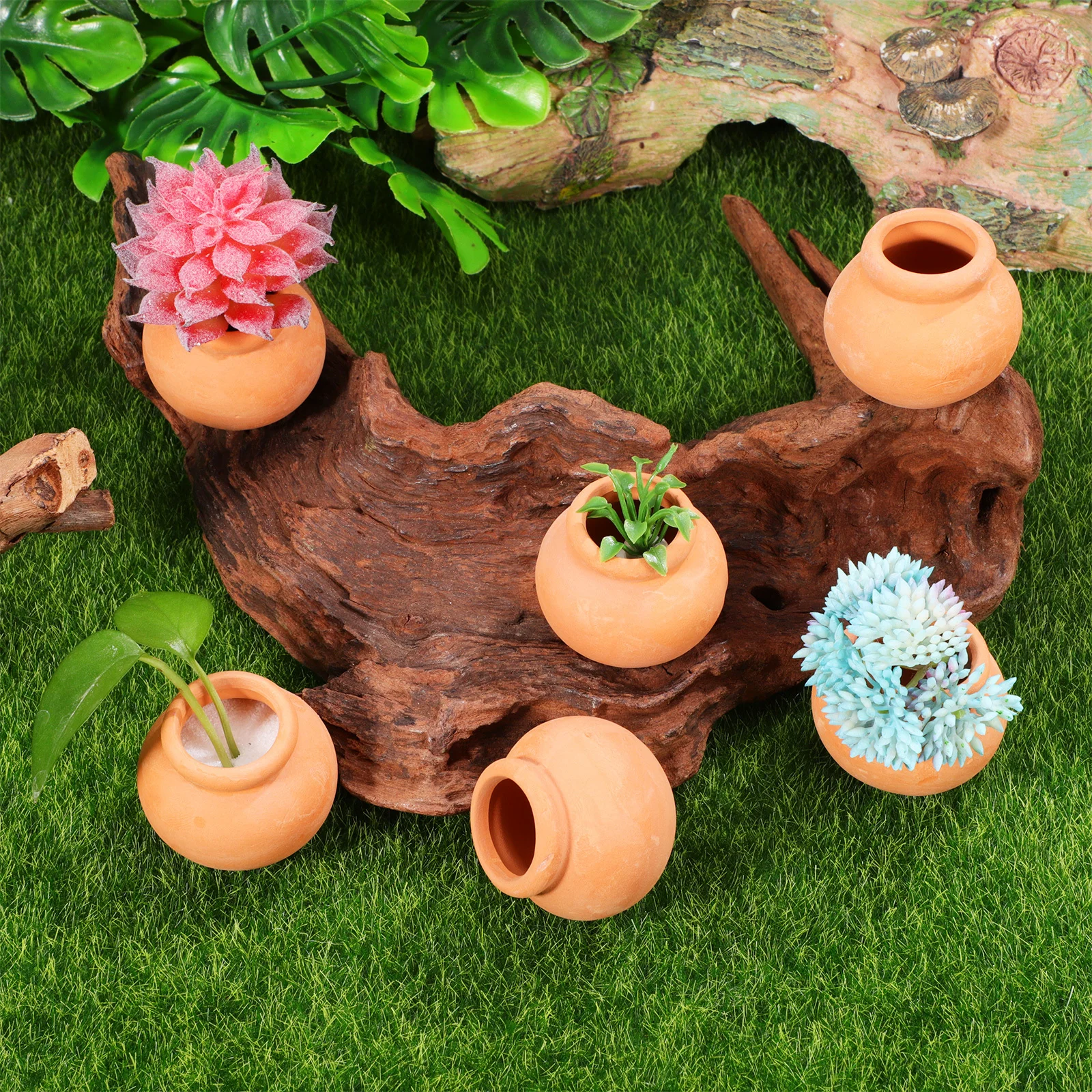 

6Pcs Succulent Flower Pots Miniature Clay Plant Pots for Small Plants Decorative Home Garden Indoor Bonsai Planter Compact