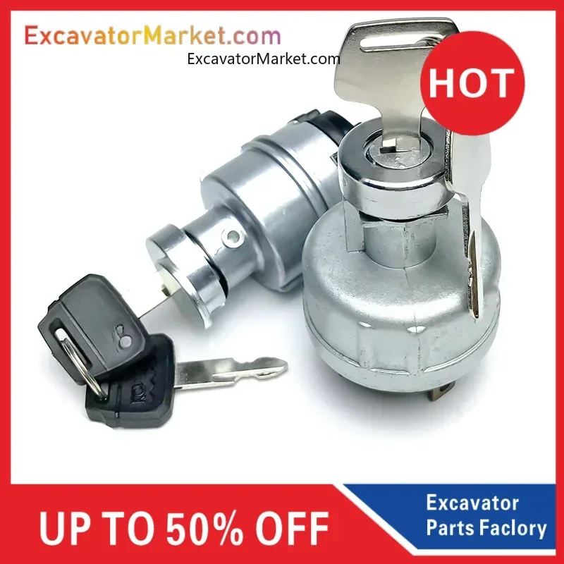 For KOBELCO SK 200 210 250 260 350-6-8 Super 8 electric door lock start ignition switch high quality excavator accessories