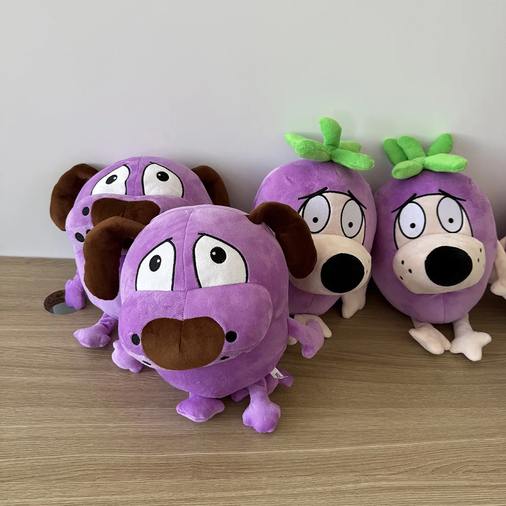 Purple Dog Cute Kawaii Plush Spot Dog Toy Stuffed Animal Oft Toy Doll Birthday Halloween Christmas Gift
