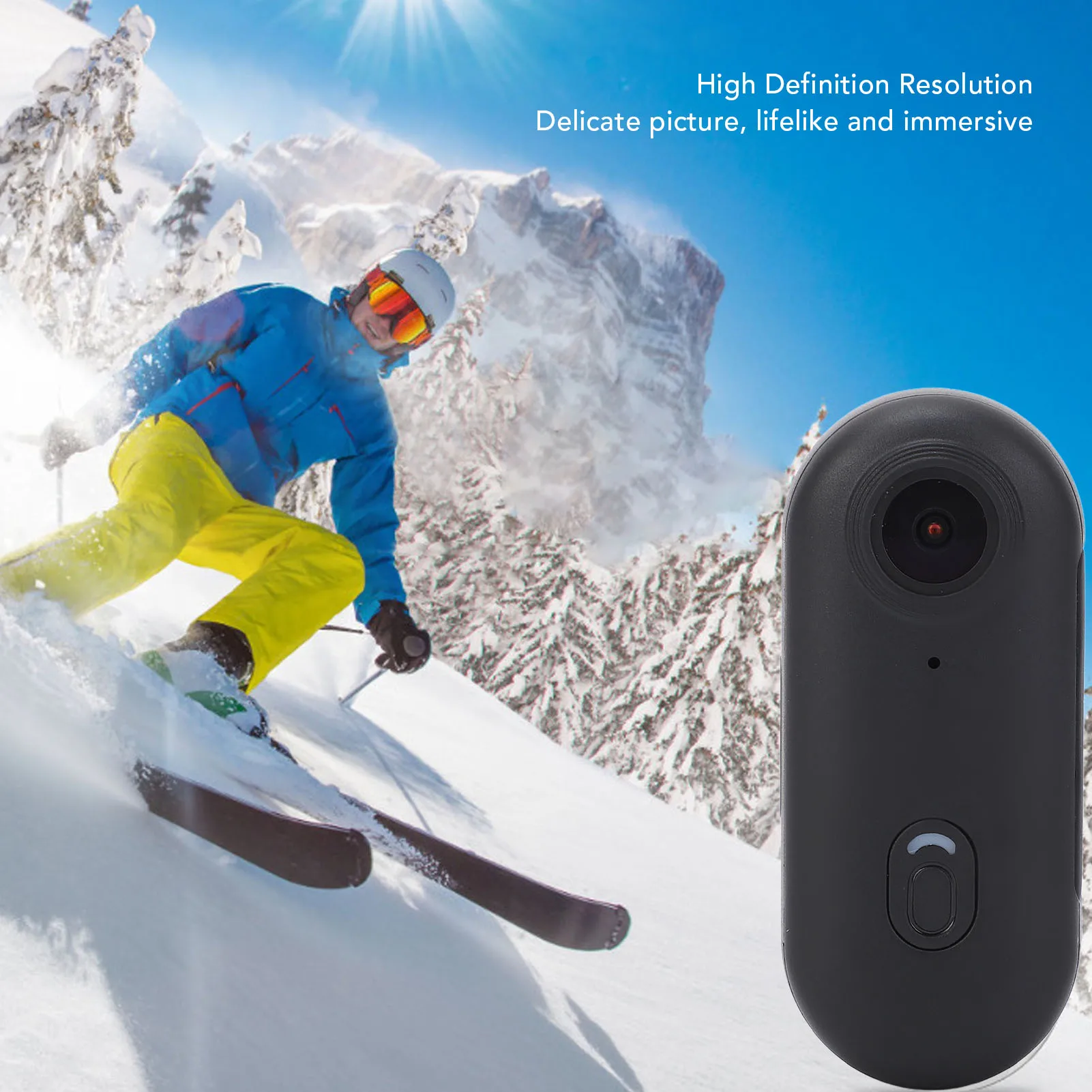 トラベルレコーダー 電話 WiFi接続 防水 親指スポーツカメラ 120 °   ペットや生活記録用のバッククリップ付き広角レンズ