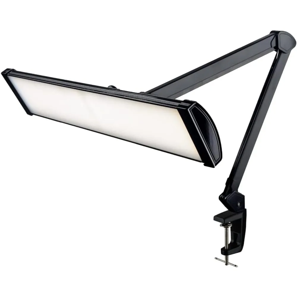 LED Table Lamp, 3,500 lumens, 3 light modes, dimmable, 45W, touch control, 26-inch wide metal shade