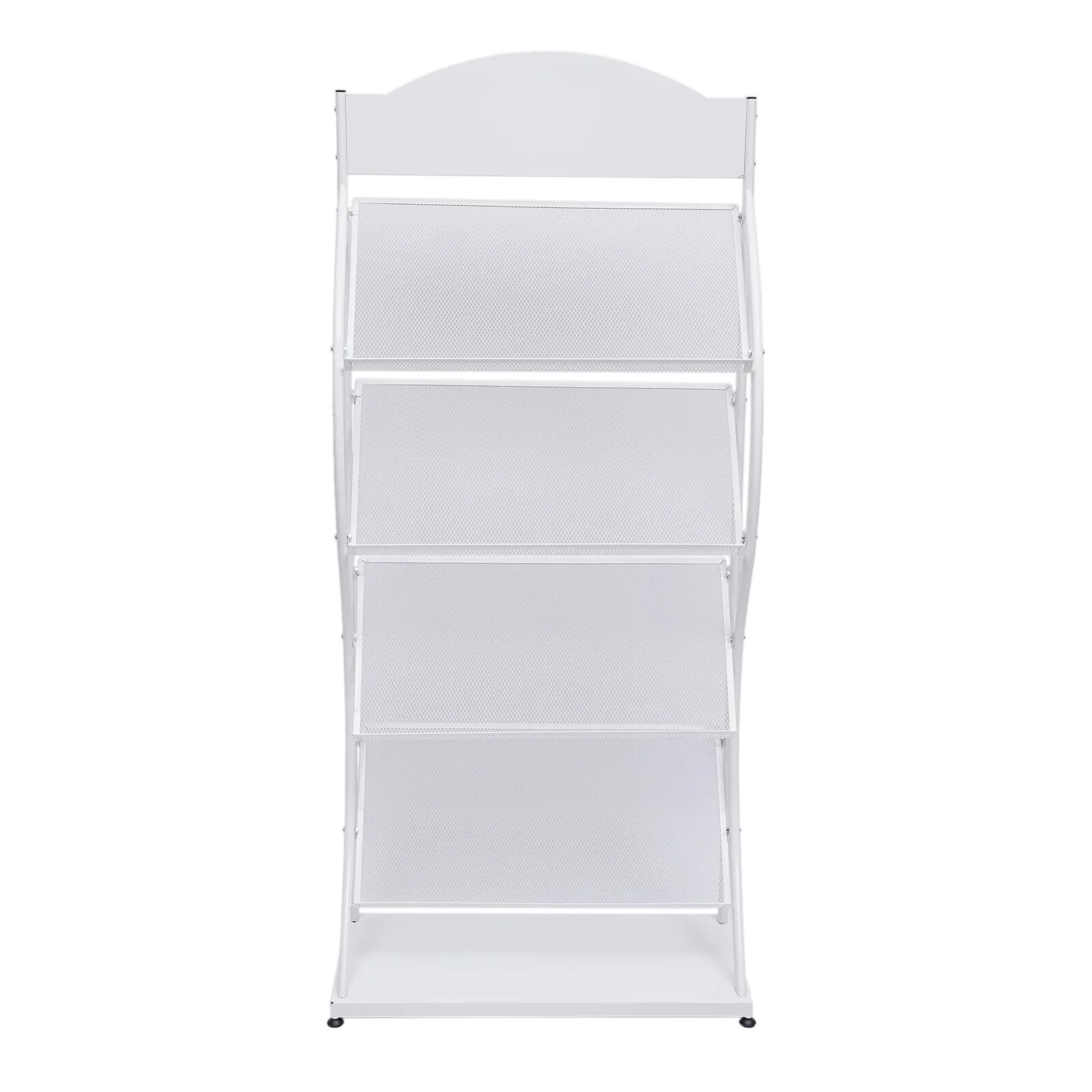 4-Layers كتاب مجلة عرض رف الصحف حامل المجلات حامل الأدب 25.59 * 11.81 * 57.48in