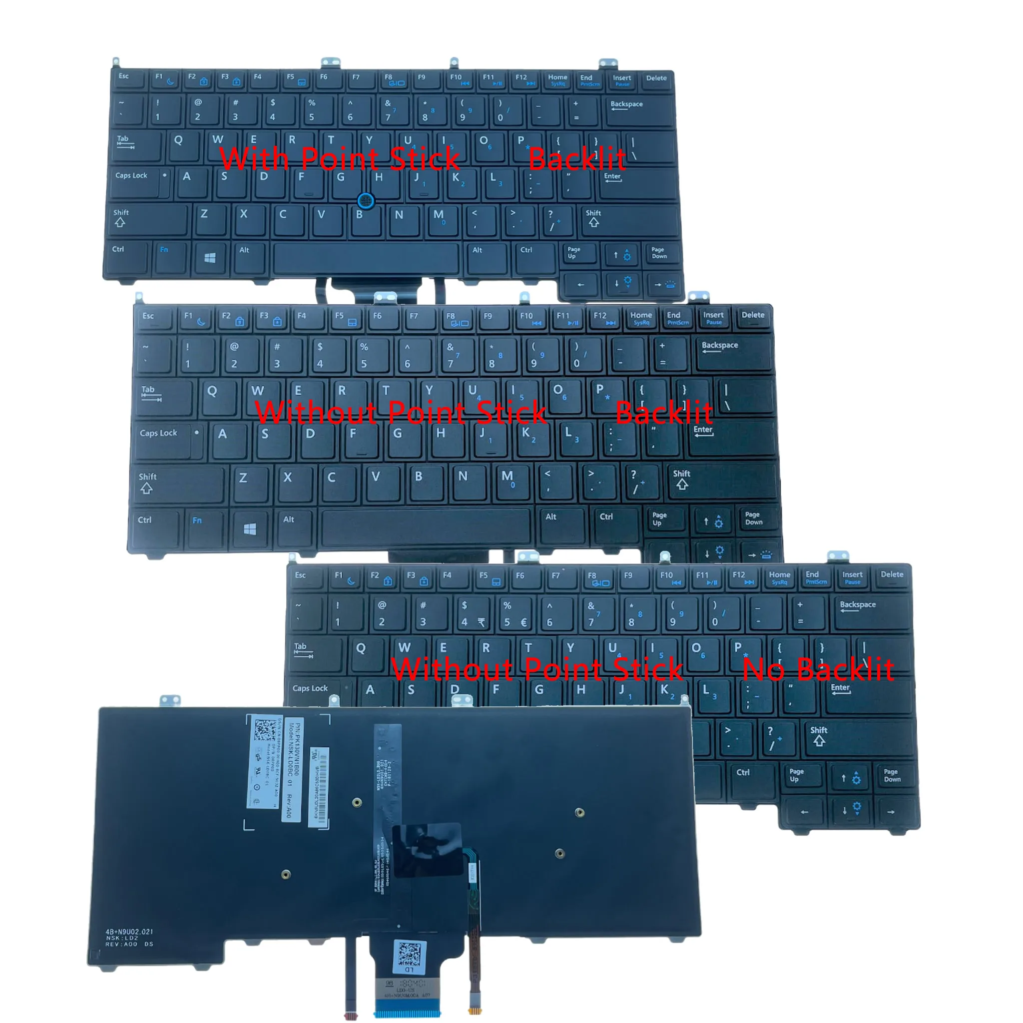 

New/Orig US Laptop Backlit Keyboard For Dell Latitude E7440 E7420 E7240 E7420D Notebook PC Replacement