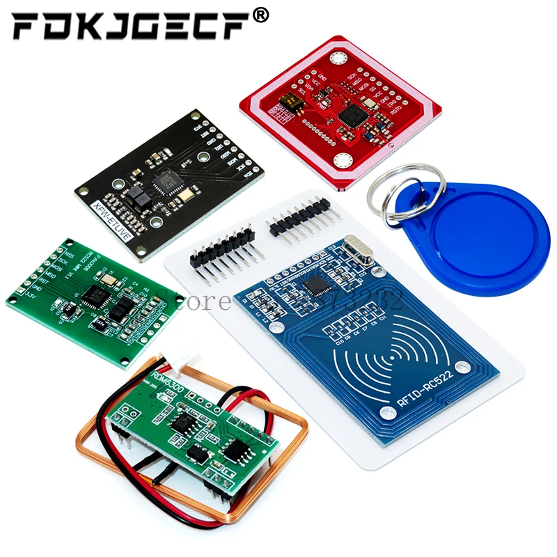 Moduł NFC RFID RC522 MFRC-522 PN532 RDM6300 Zestawy S50 13,56 Mhz 125Khz 6cm Z tagami SPI Zapis i odczyt dla arduino uno 2560