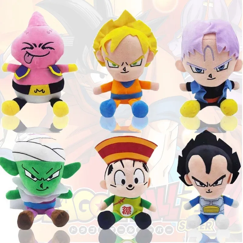 

Новый Dragon Ball аниме плюшевые игрушки Super Saiyan Goku Vegeta Picollo стволы Гохан мультяшная фигурка мягкие куклы подарки для детей 20 см