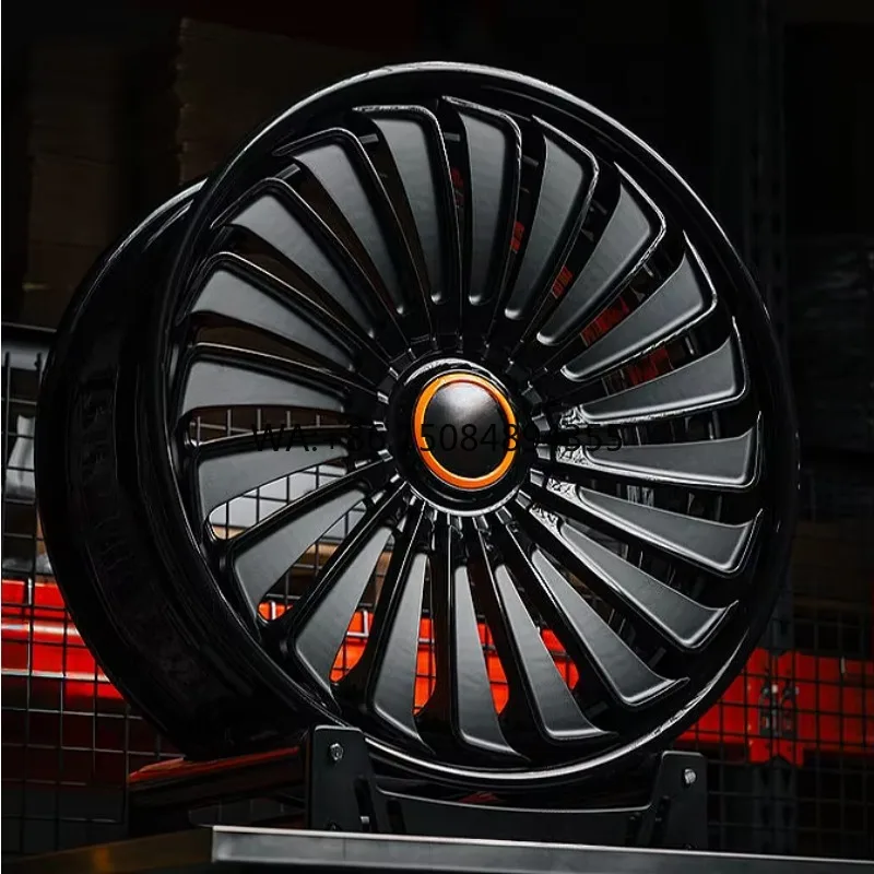

Matt Black Deep Dish Chrome Alloy Wheels 15-24 Inch 5x120 5x114.3 5x112 5x127 Lightweight High Strength Passenger Car Hub Rims