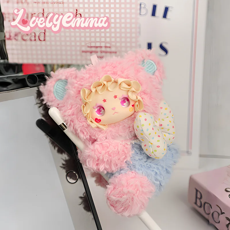 

New Lovely Emma Bear Hug Clip Blind Box Plush Doll Stuffed Toy Kawaii Cartoon Animal Plushie Keychain Pendant Gift For Girls