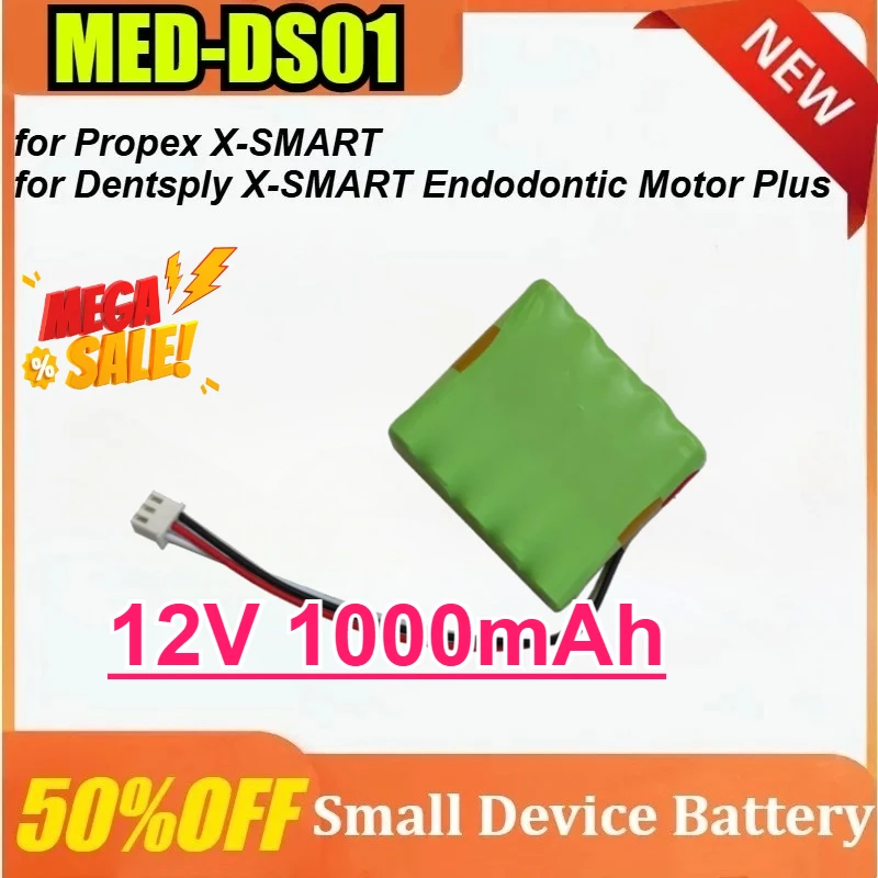 

MED-DS01 12V 1000mAh Designed specifically for Dentsply X-SMART Endodontic Motor Plus & PROPEX X-SMART Endodontic Devices