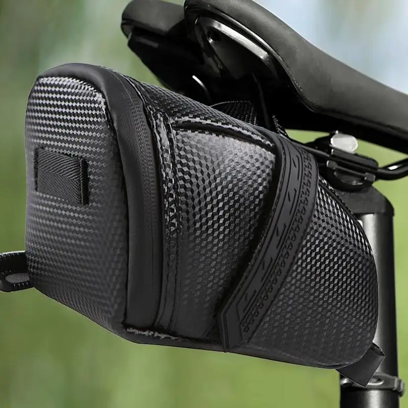 Hard Shell Bike Saddle Bag para City Streets, Road Bikes Pouch, Acessórios de bicicleta, Mountain Bike Frame Bag