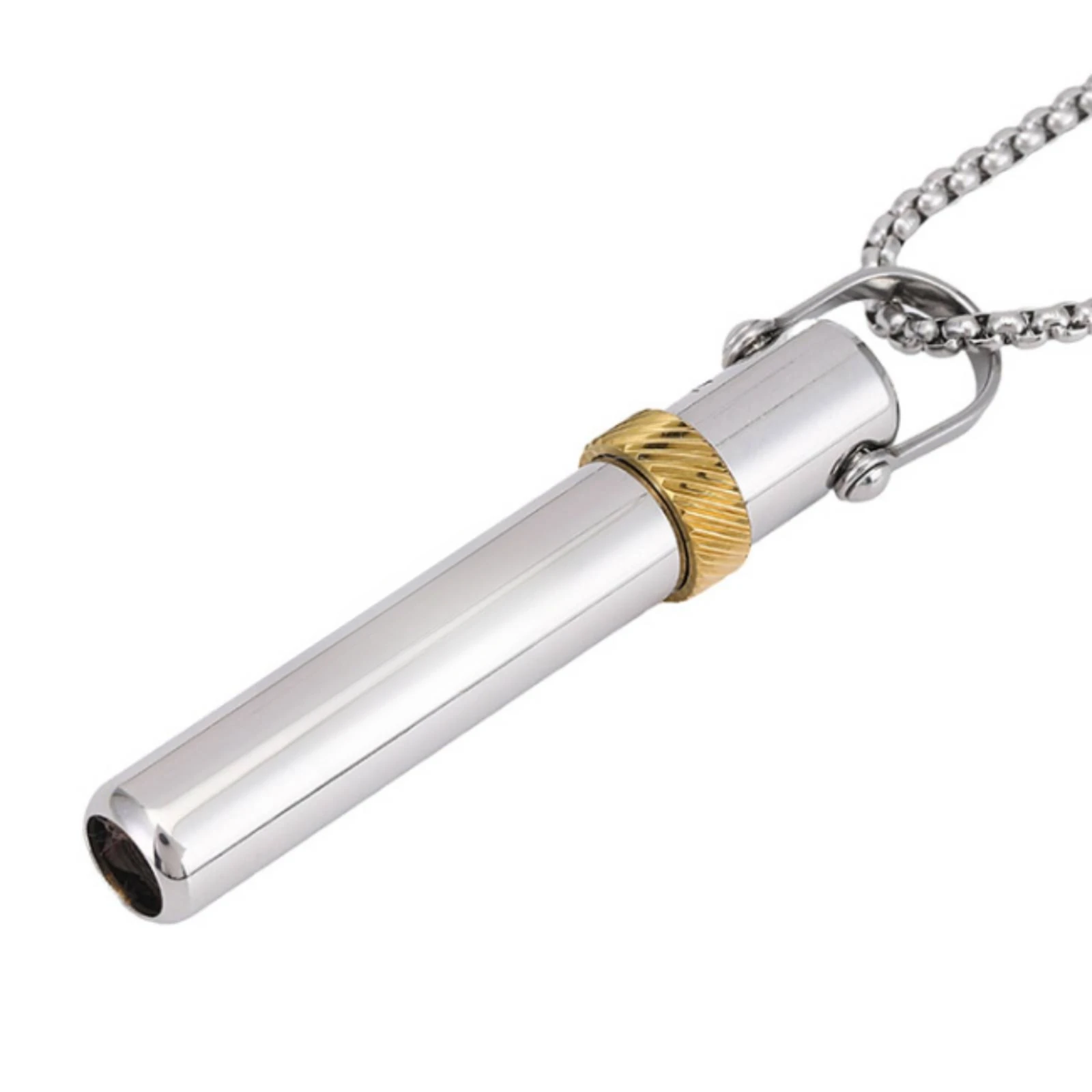 528 Hz Whistle Pendant Necklace Lightweight Whistle Pendant Necklace Jewelry Compact Corrosion Resistant
