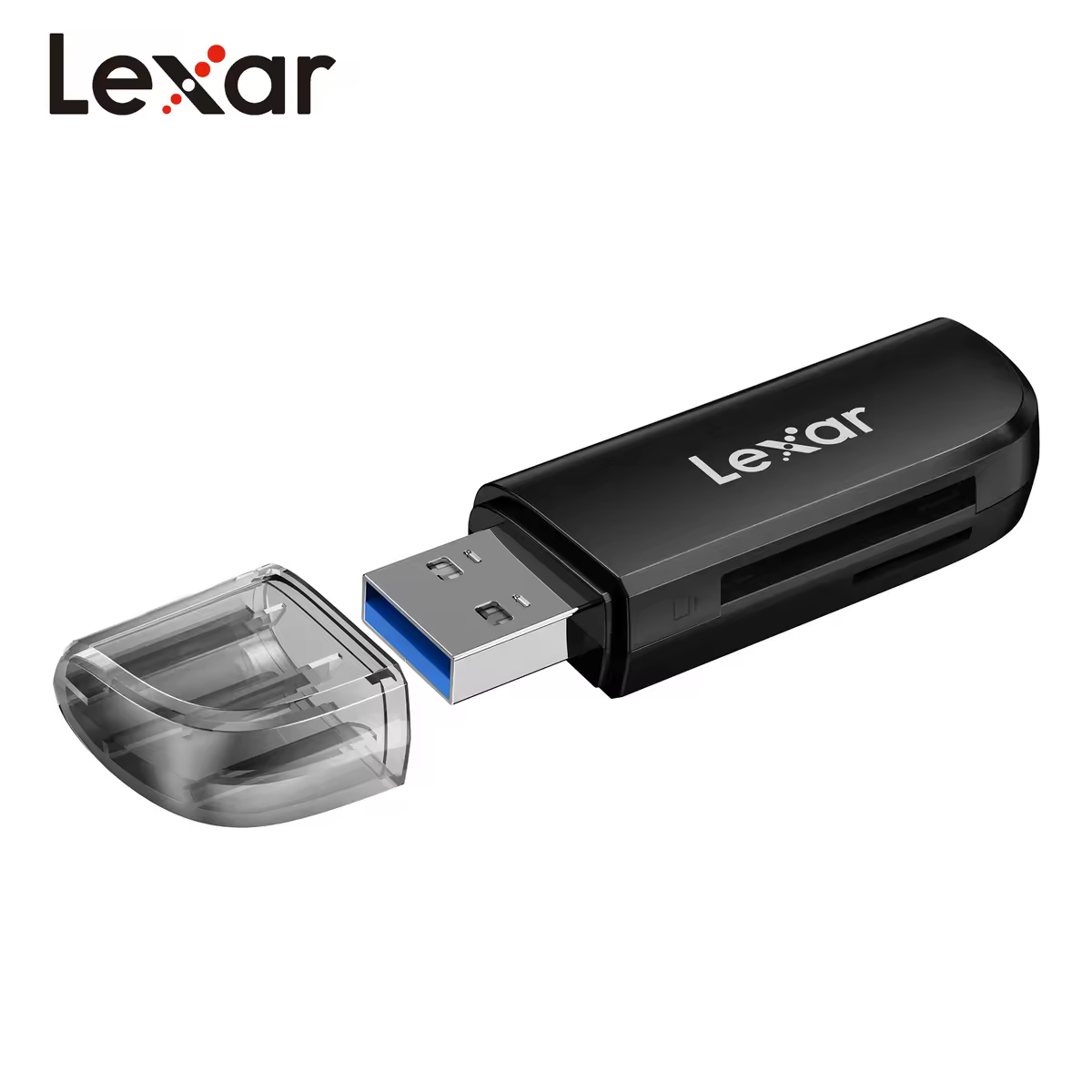 Кардридер Lexar RW300 USB 3.2, устройство чтения карт microSD и SD со скоростью до 104 Мбит/с.