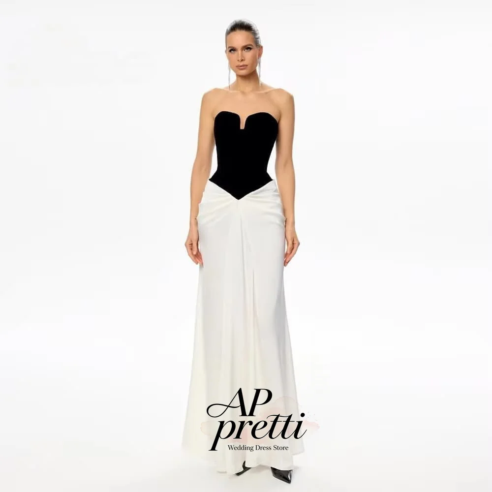 AP pretti Modern Soft Satin Wedding Dresses For Women Sweetheart Customized Sleeveless Sheath Ankle-Length Bridal Gown 2026