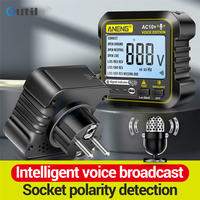 Socket Tester ANENG AC10+ Voice Broadcast Voltage Tester Circuit Breaker Finders US/EU plug Polarity Socket inspector Tools