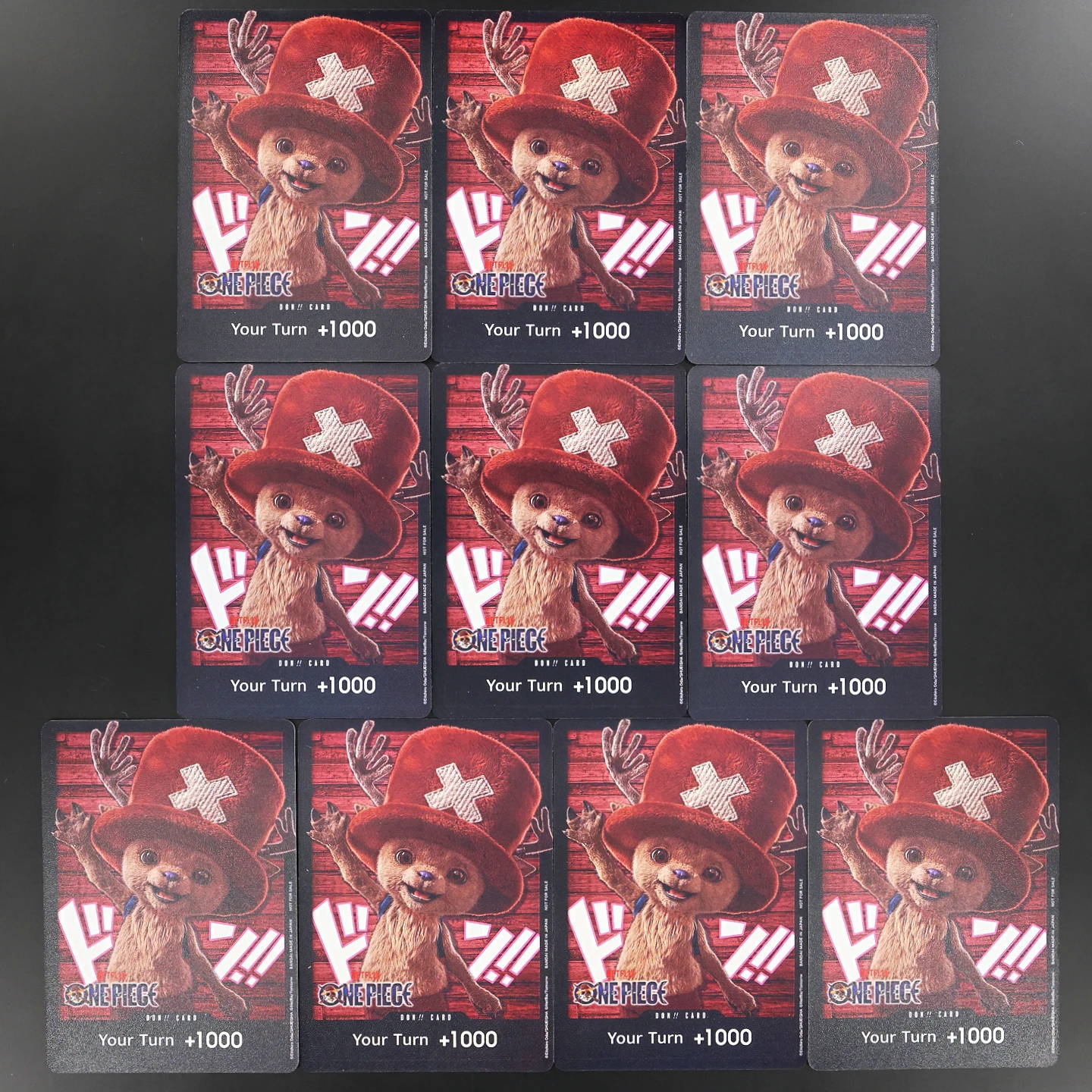 Tarjeta promocional One Piece TCG OPCG en inglés de Netflix DON con Tony Tony Chopper de la versión de acción real, tarjetas coleccionables de anime de Chopper DON