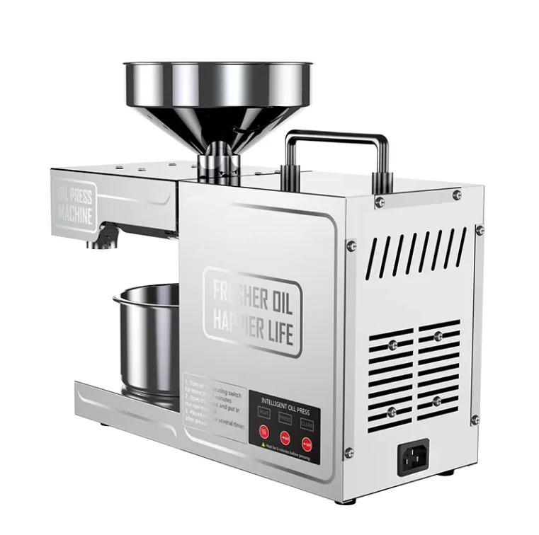 High Efficiency Automatic Commercial and Home Use Cold Oil Pressing Machine New Condition Oil Extractor for Sesame Soybean Oil