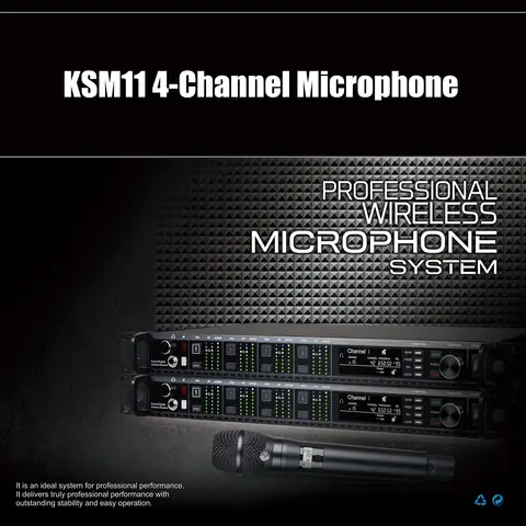 Leicozic 4-kanals trådlös mikrofon Professionell trådlös mikrofon med kavaj, headset, dynamisk AD4Q KSM8 KSM11 SM-Beta58 10 best sales trådlös headsetmikrofon - №4