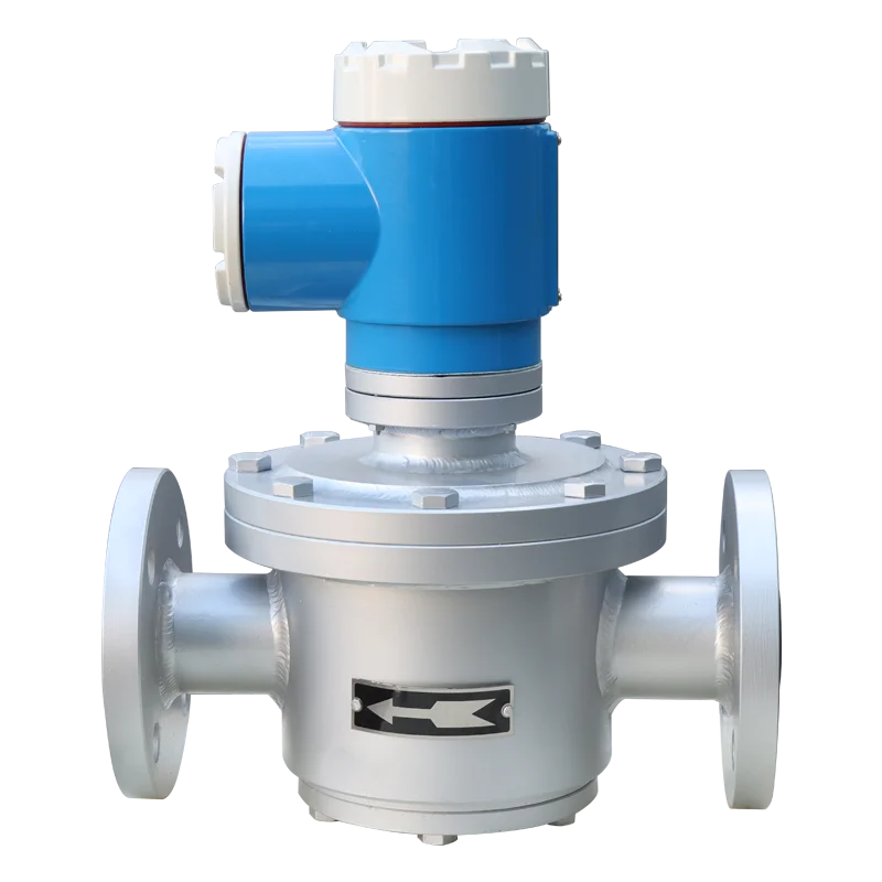 Oval Digital Flow Meter Liquid Oil High Accuracy 0.5% LCD Display Contactless 4-20mA RS485 Pulse Output CE Certified Metal OEM