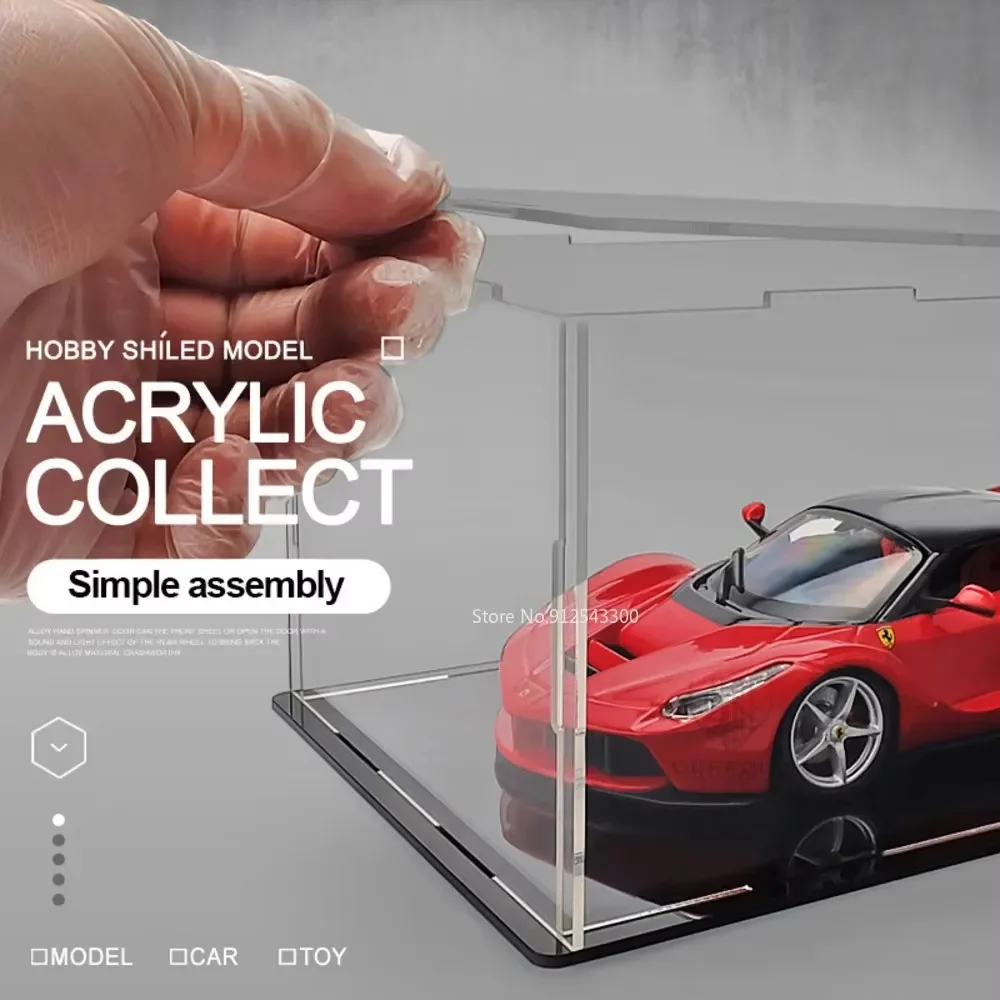 1/18 1/24 1/32 Transparent Acrylic Car Model Display Box Dust Cover Blind Box Dust-proof Diecast Storage Professional Storage