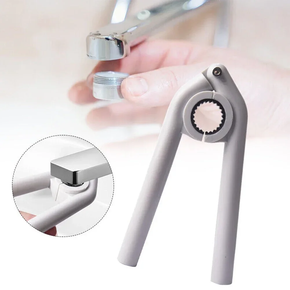 Wrench Aerator Wrench Reinforced Screw Connection Sturdy Faucet Aerator Wrench Versatile Use White About 15*8 Cm