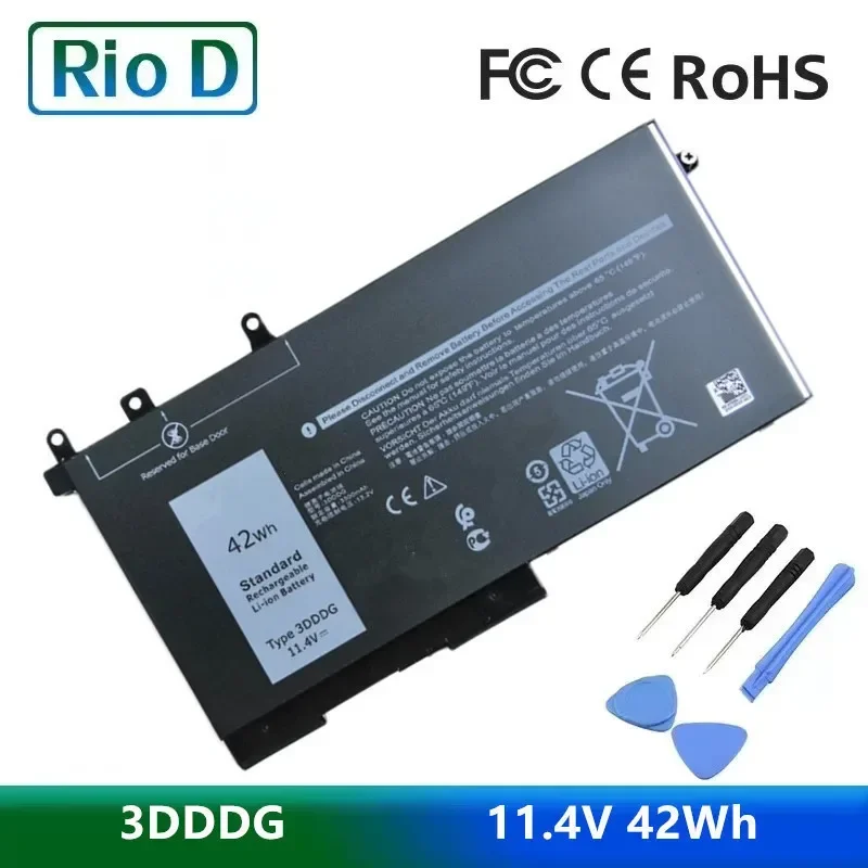 

3DDDG 11.4V 42WH Laptop Battery For Dell Latitude E5280 E5480 5288 5580 5490 5491 5591 5495 080JT9 03VC9Y Series