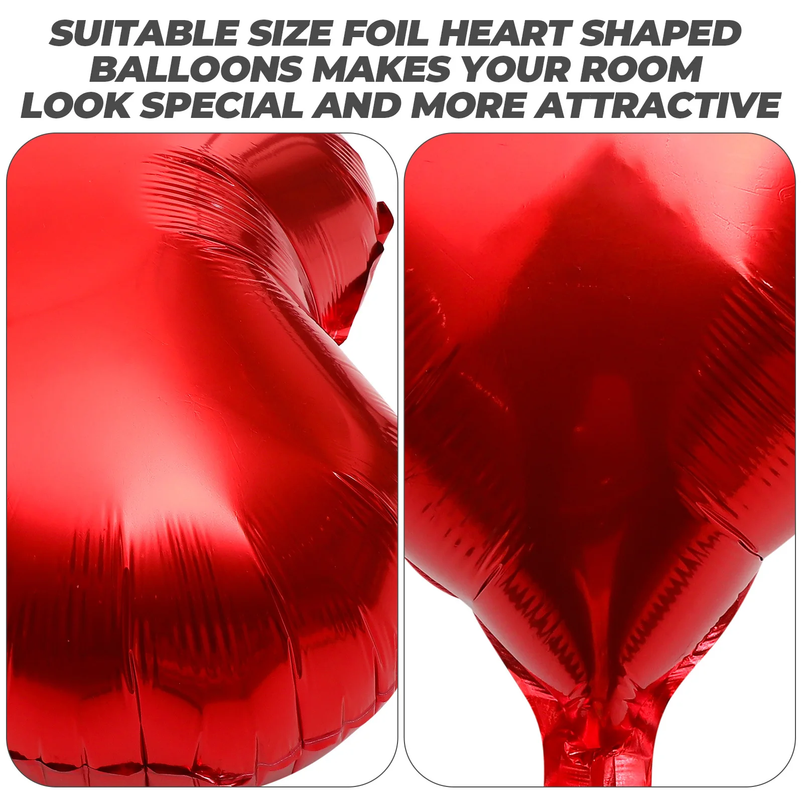 

10pcs Heart Foil Balloons Red Aluminum Film Birthday Party Wedding Valentine'S Day Decorations Festival Balloon Supplies Party